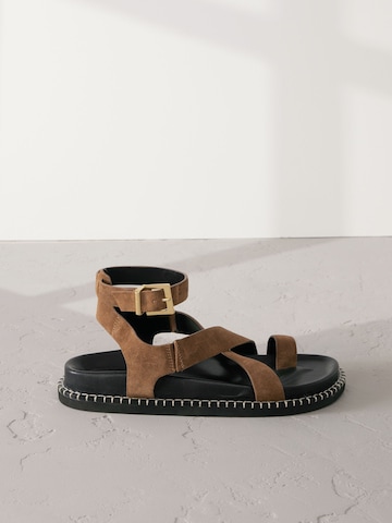 Next Strap sandal in Brown