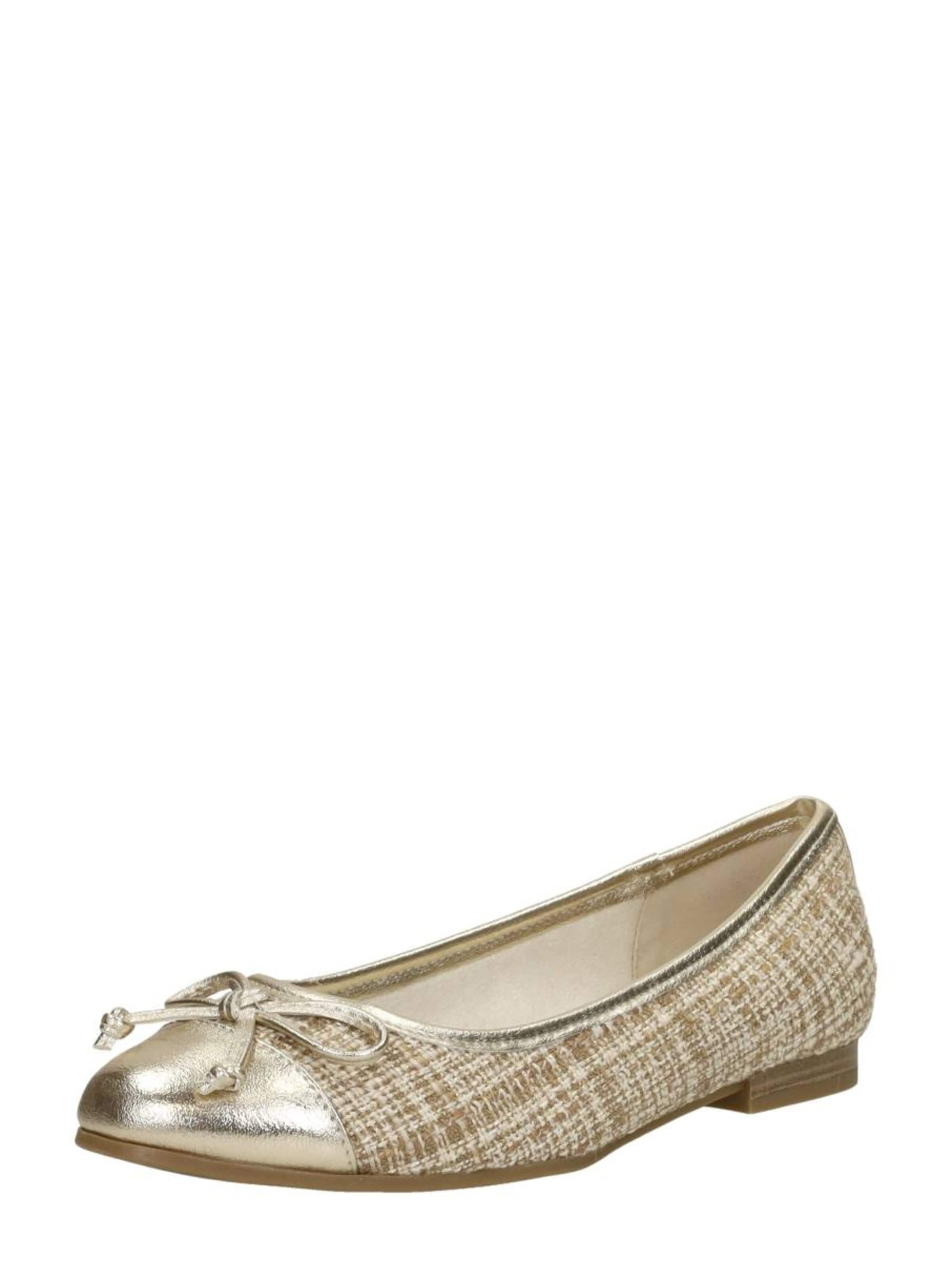 MARCO TOZZI Ballerina 'Ballerina's' in Beige