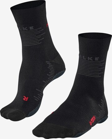 FALKE Athletic Socks 'RU True Motion' in Black: front