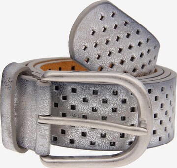 Leslii Belt 'Square' in Silver: front