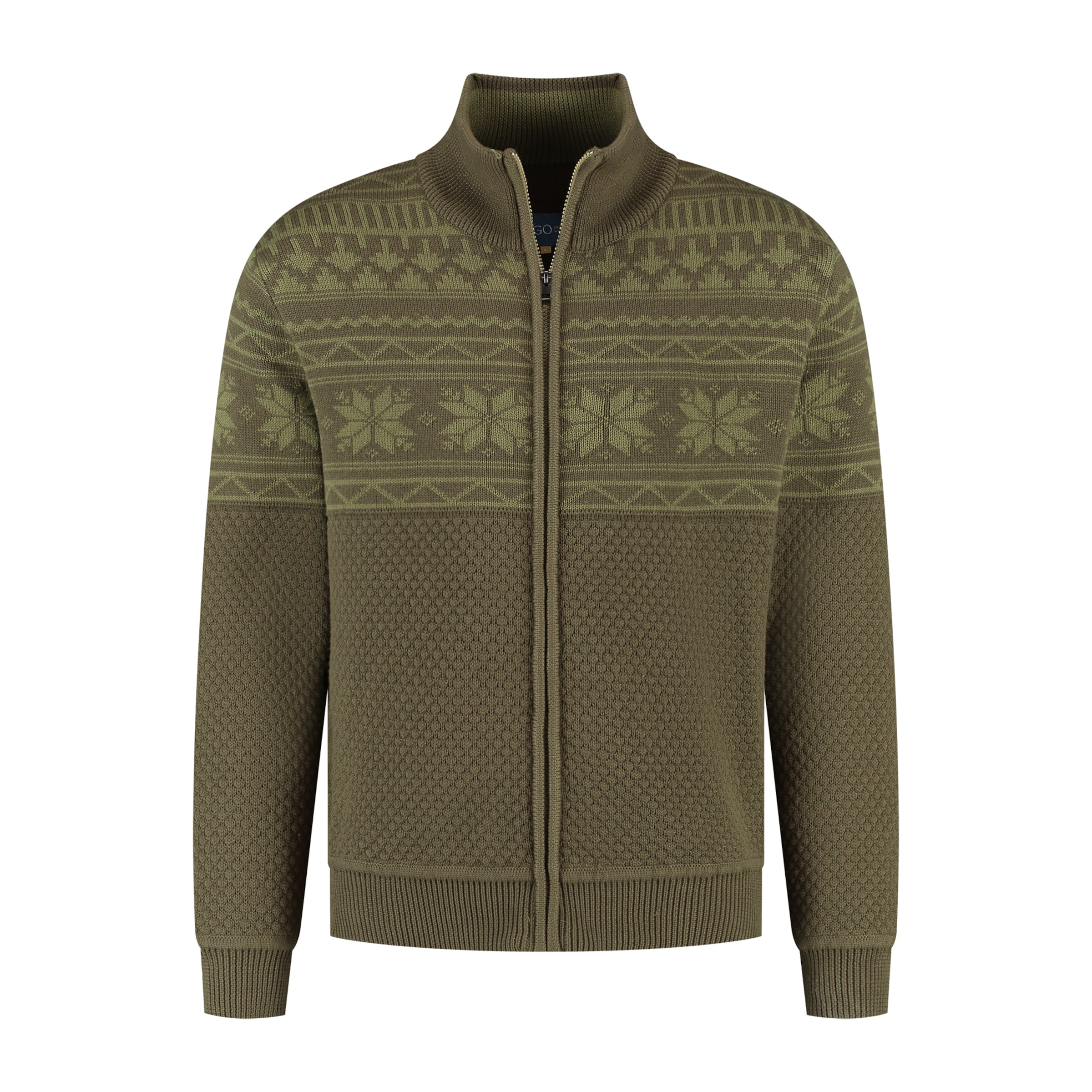 MGO Fleecejakke 'Lenn' i grøn: forside