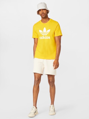 T-Shirt 'Adicolor Classics Trefoil' ADIDAS ORIGINALS en jaune