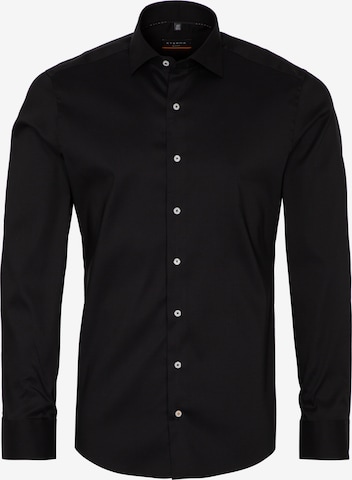 ETERNA Slim Fit Hemd in Schwarz: predná strana