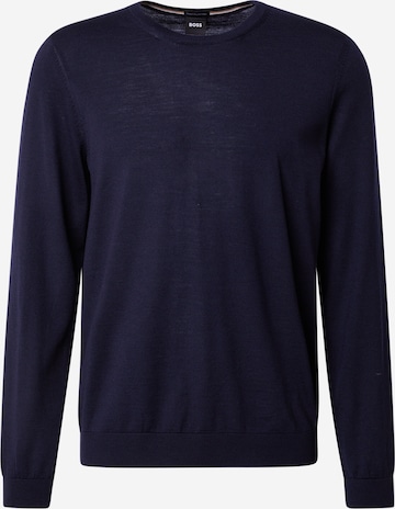 Pullover 'Leno' di BOSS in blu: frontale