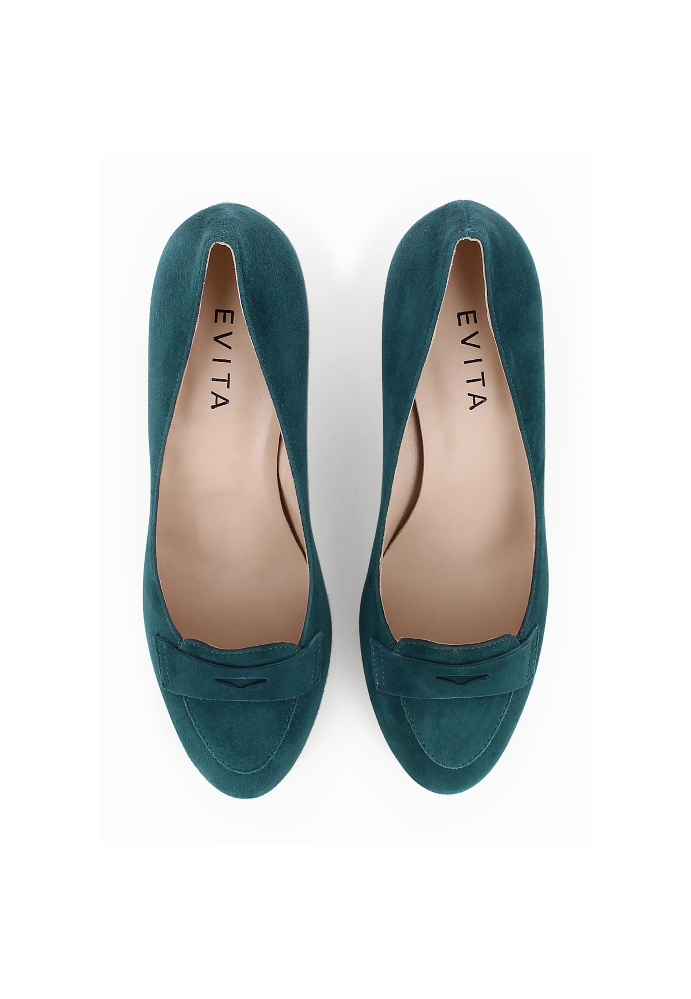 Escarpins 'BIANCA' EVITA en vert