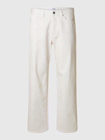 SELECTED Regular Jeans in Weiß: Vorderseite