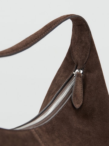 MANGO Shoulder Bag 'Curro' in Brown
