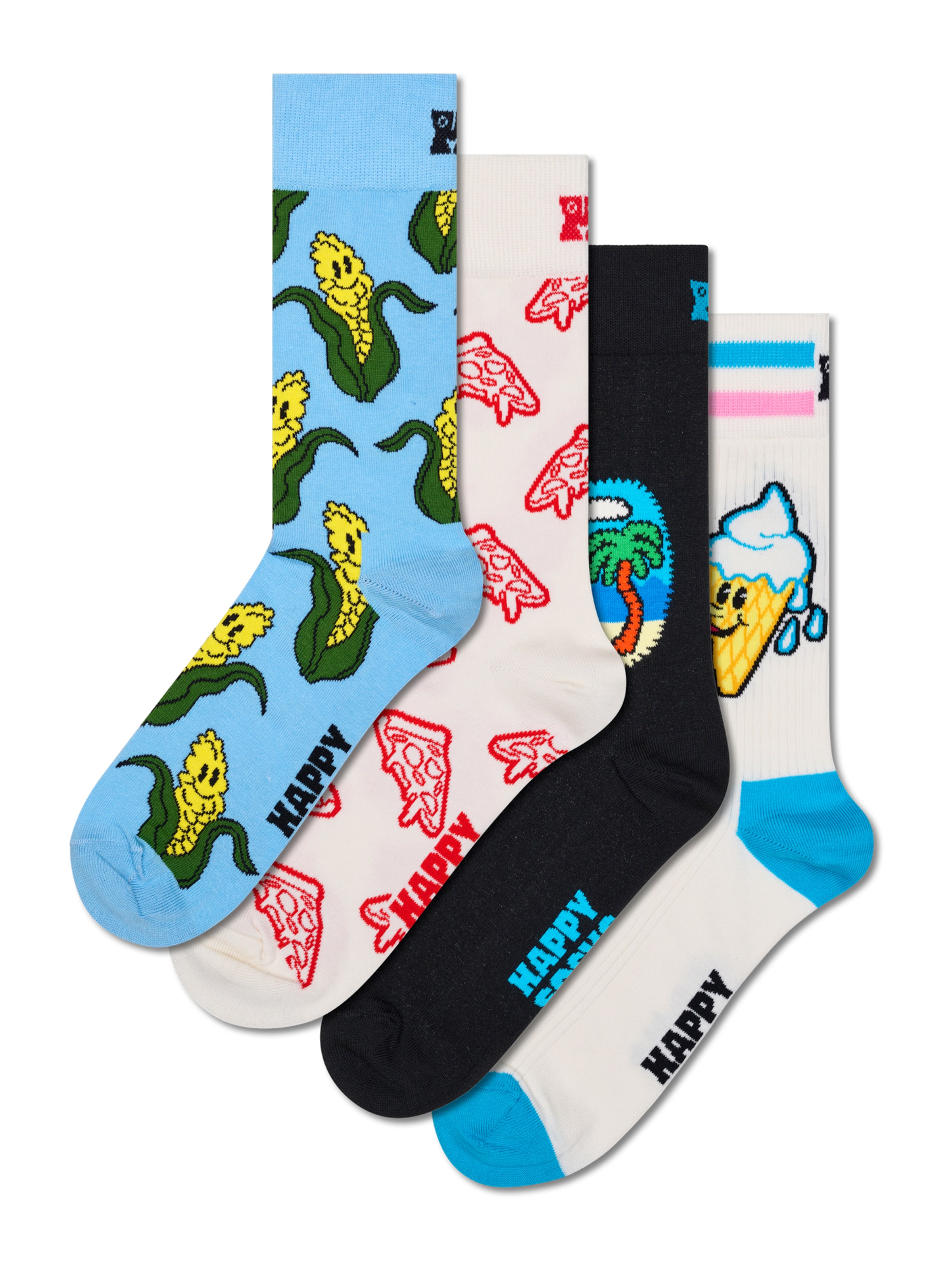 Happy Socks Ponožky – modrá: přední strana