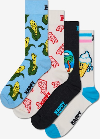 Happy Socks Socken in azur / dunkelgrün / schwarz / offwhite, Produktansicht