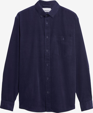 Fit confort Chemise ARMEDANGELS en bleu : devant
