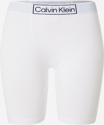 Pantaloni de pijama de la Calvin Klein Underwear pe alb: față