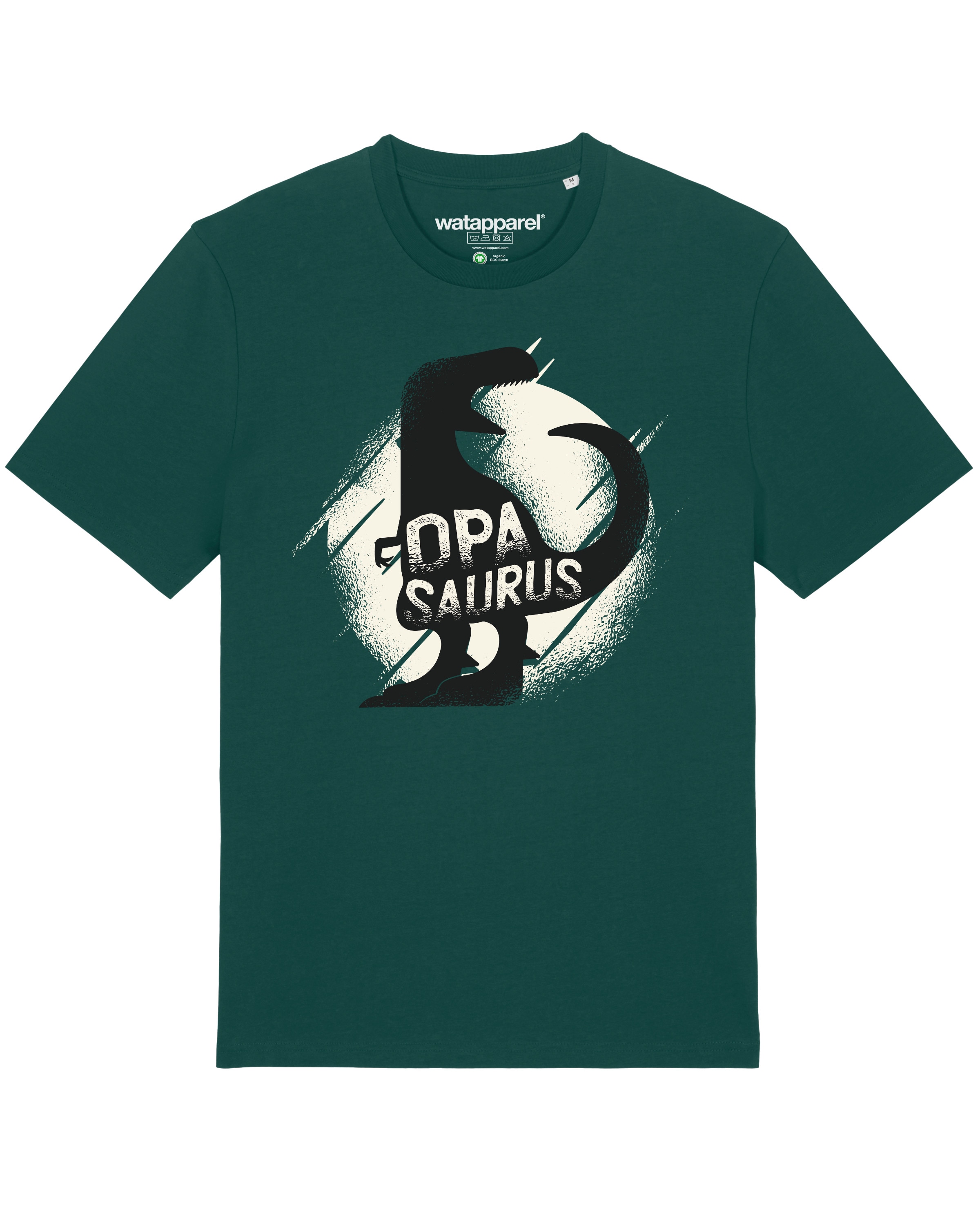 T-Shirt ' Opasaurus ' Watapparel en vert : devant