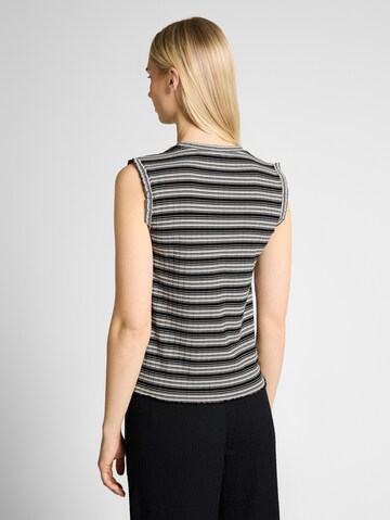 TOM TAILOR DENIM Top in Zwart