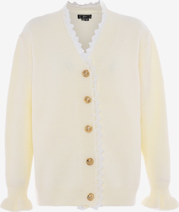 Cardigan faina en beige : devant