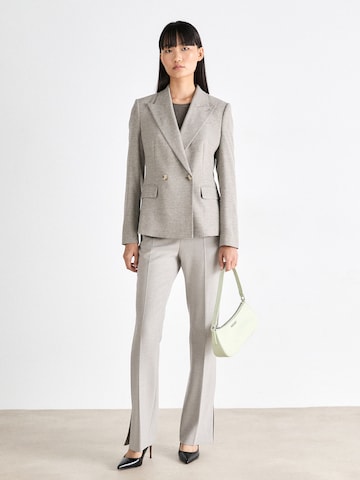 BOSS - Acampanado Pantalón de pinzas 'Tubeka4' en gris