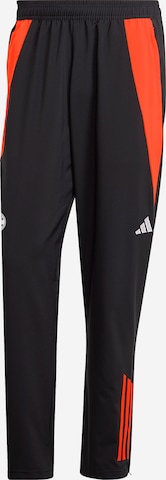 ADIDAS PERFORMANCE Slim fit Sports trousers 'Teamline' in Black: front