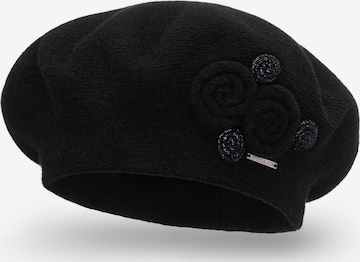 Vivisence Mütze '7037' in Schwarz: Vorderseite
