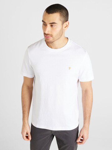 FARAH T-shirt 'DANNY' i vit: framsida