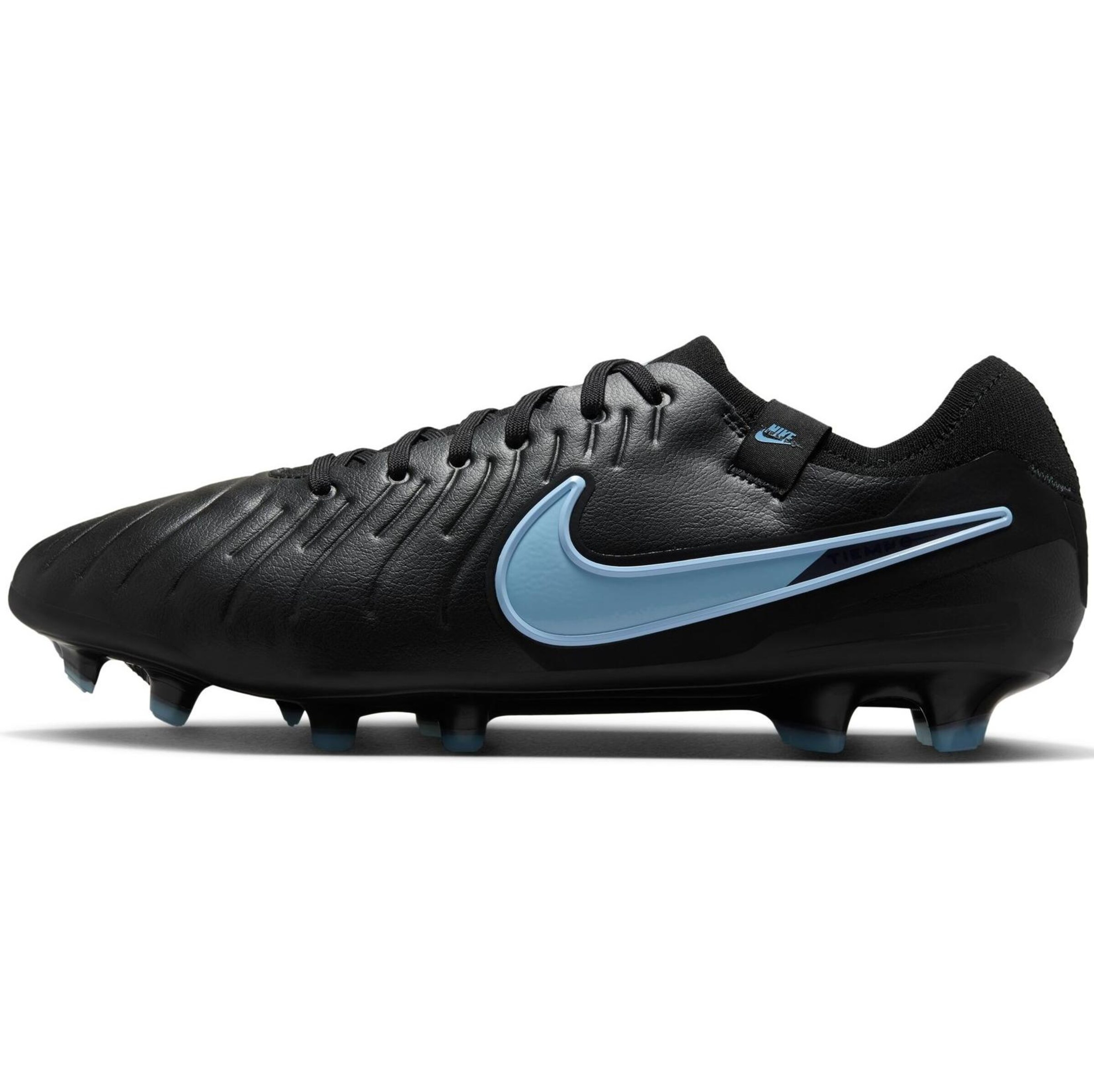 NIKE Soccer Cleats 'Tiempo Legend 10 Pro' in Black: front