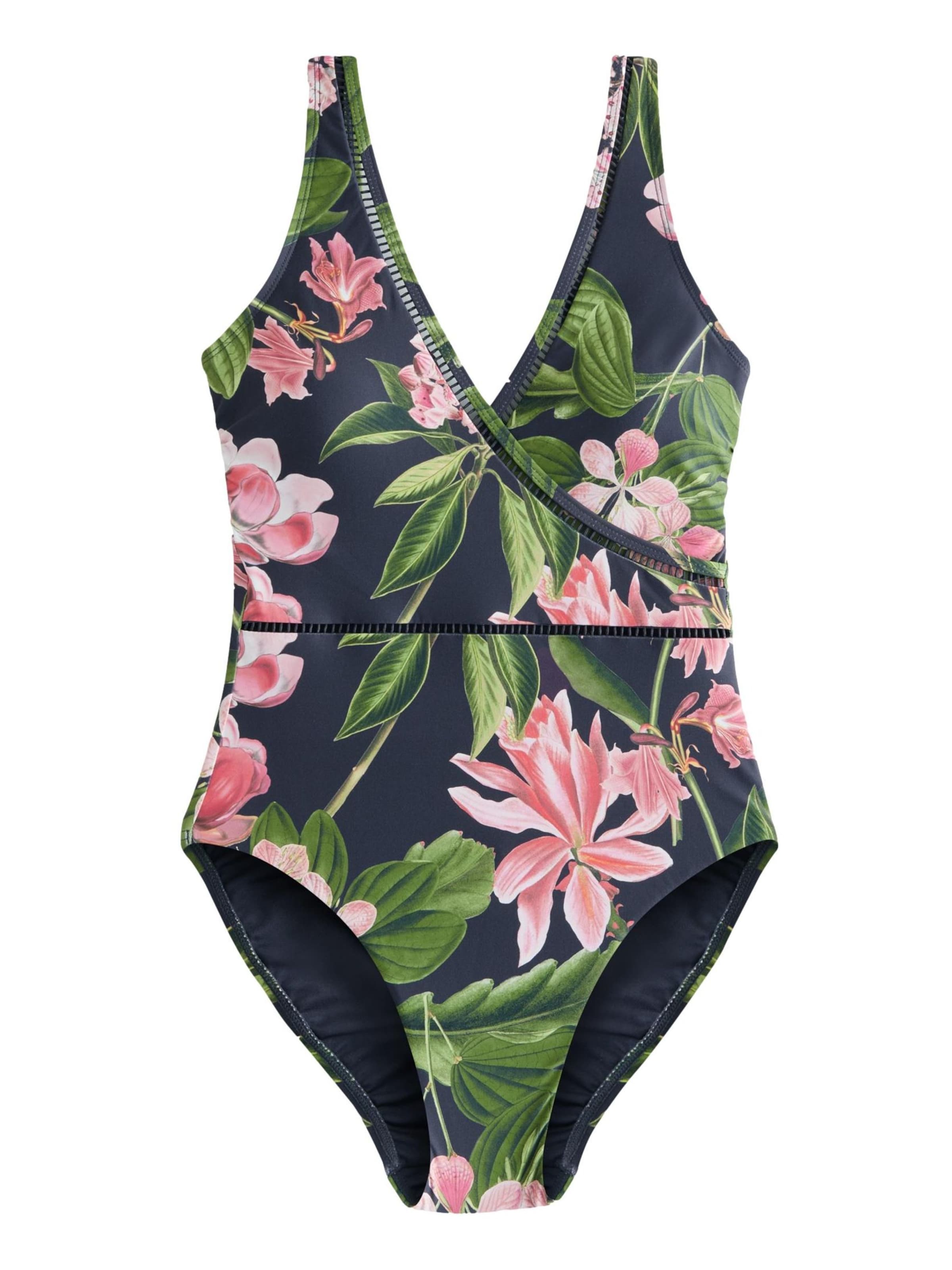 Next Bustier Badeanzug 'Kew' in Mischfarben: Vorderseite