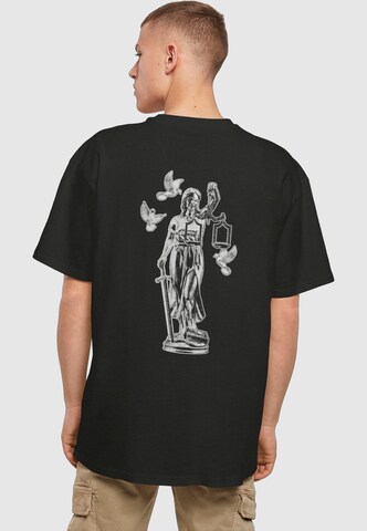 juoda MT Upscale Marškinėliai 'Justice': priekis