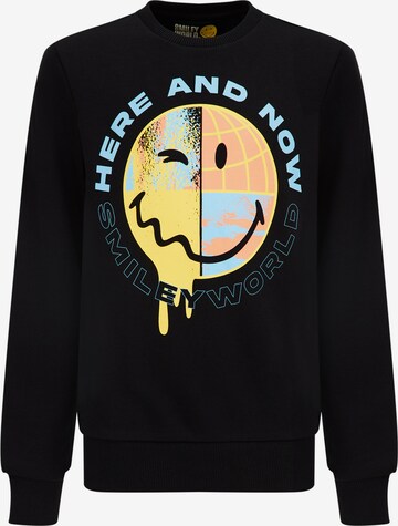 WE Fashion Sweatshirt in Zwart: voorkant