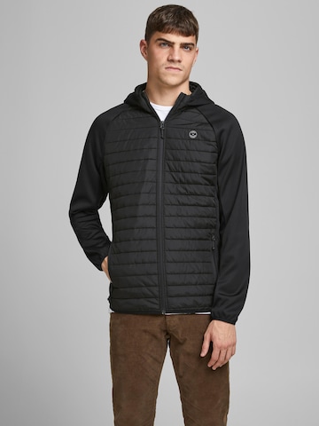 Coupe regular Veste mi-saison JACK & JONES en noir : devant