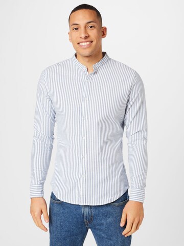 HOLLISTER Regular fit Button Up Shirt in Blue: front