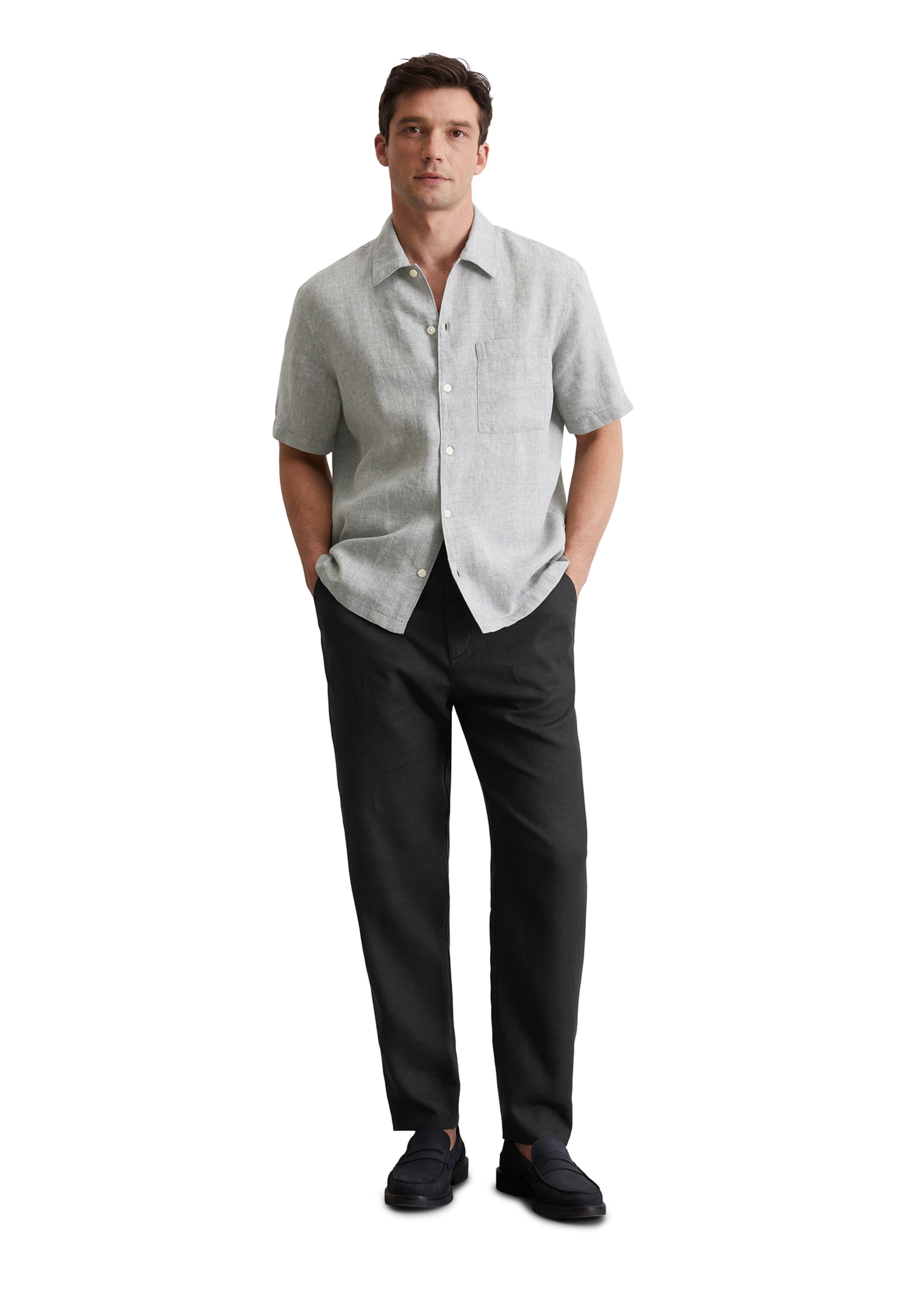 Marc O'Polo Regular Fit Hemd in Grau