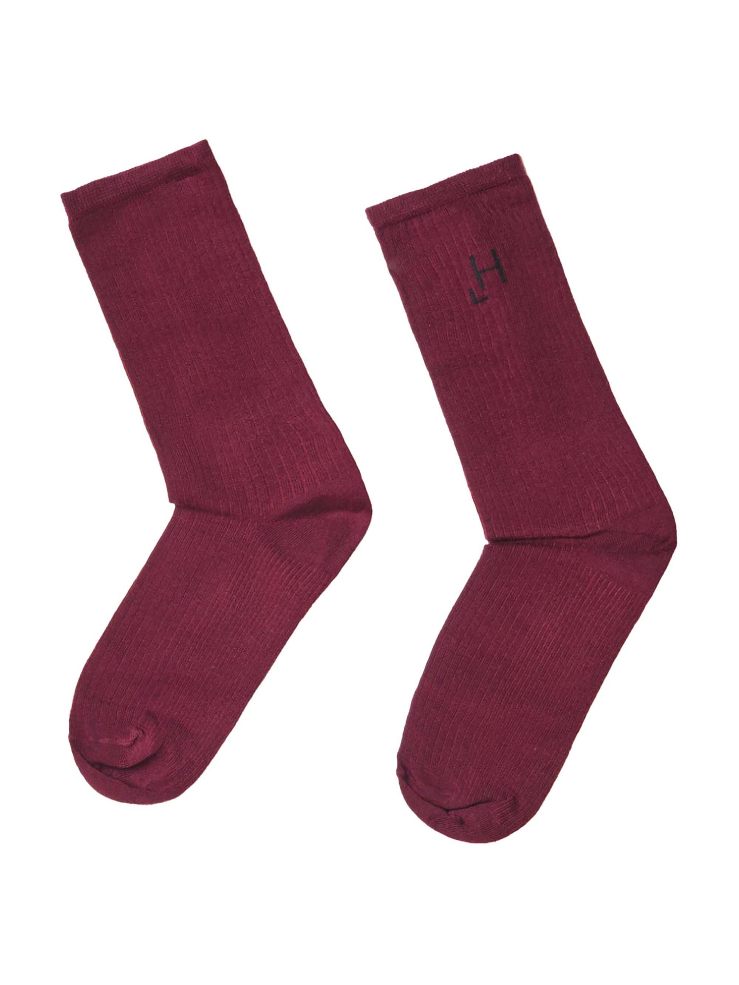 Chaussettes HINNOMINATE en rouge : devant