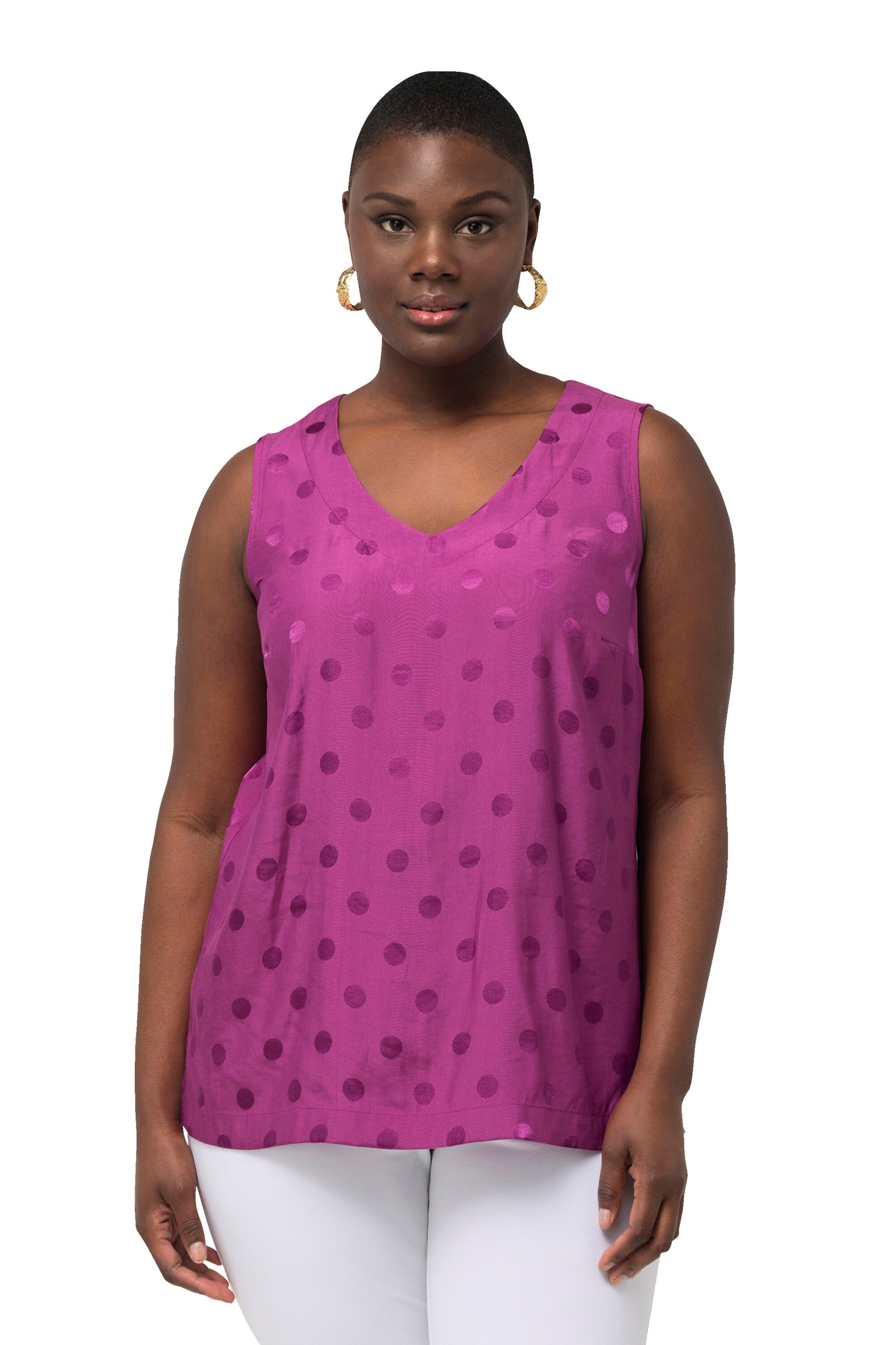 Ulla Popken Blouse in Pink: front