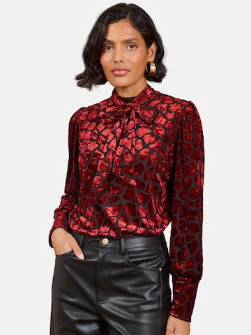 love & roses Blouse in Rood: voorkant