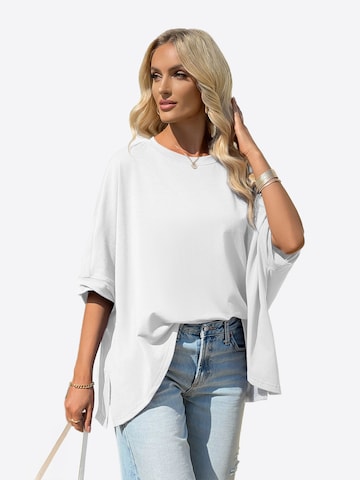 T-shirt oversize Imily Bela en blanc : devant