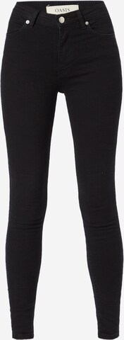 Oasis Skinny Jeans 'Jade' in Zwart: voorkant