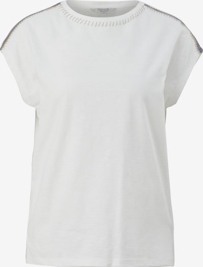 comma casual identity T-shirt en bleu / noisette / greige / blanc cassé, Vue avec produit
