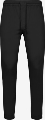 Champion Authentic Athletic Apparel Regular Broek 'Elastic Cuff' in Zwart: voorkant