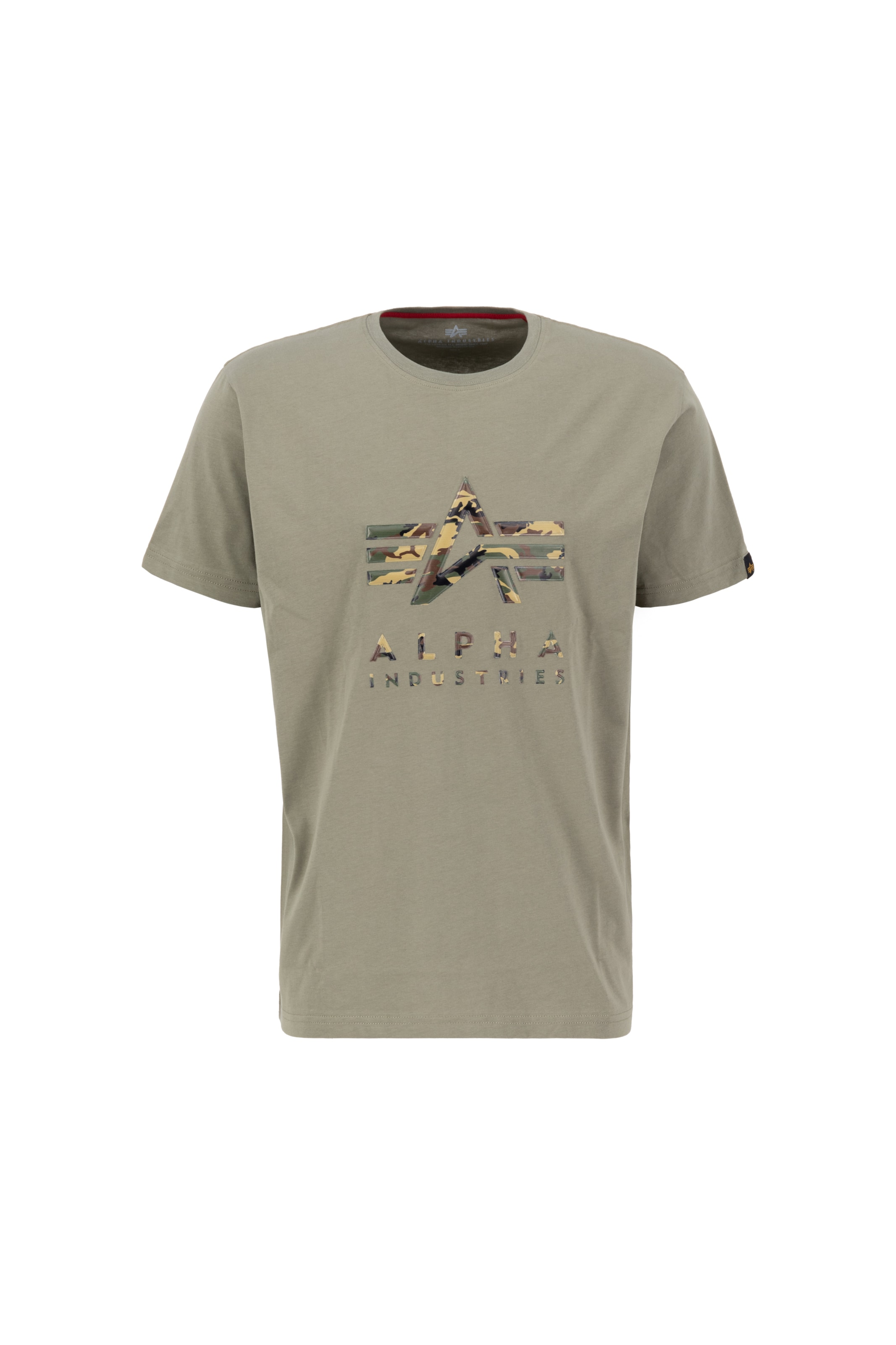 Maglietta 'Camo PP T' di ALPHA INDUSTRIES in verde: frontale