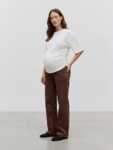 MAMALICIOUS Wide leg Jeans 'MLMAlaga' i brun