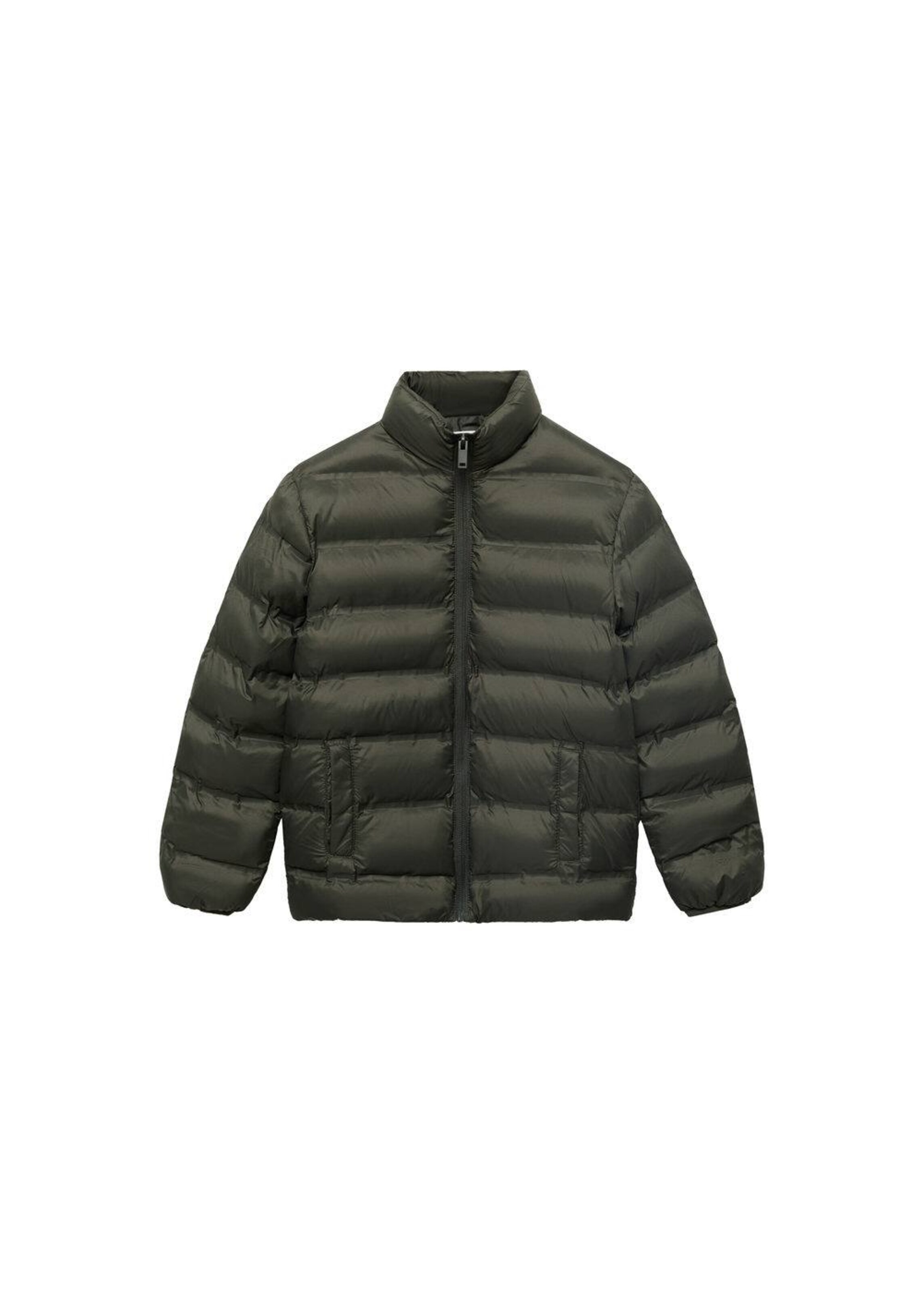 MANGO KIDS Winter Jacket in Green: front