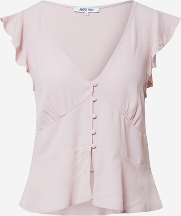 ABOUT YOU Shirt 'Sina' in Roze: voorkant