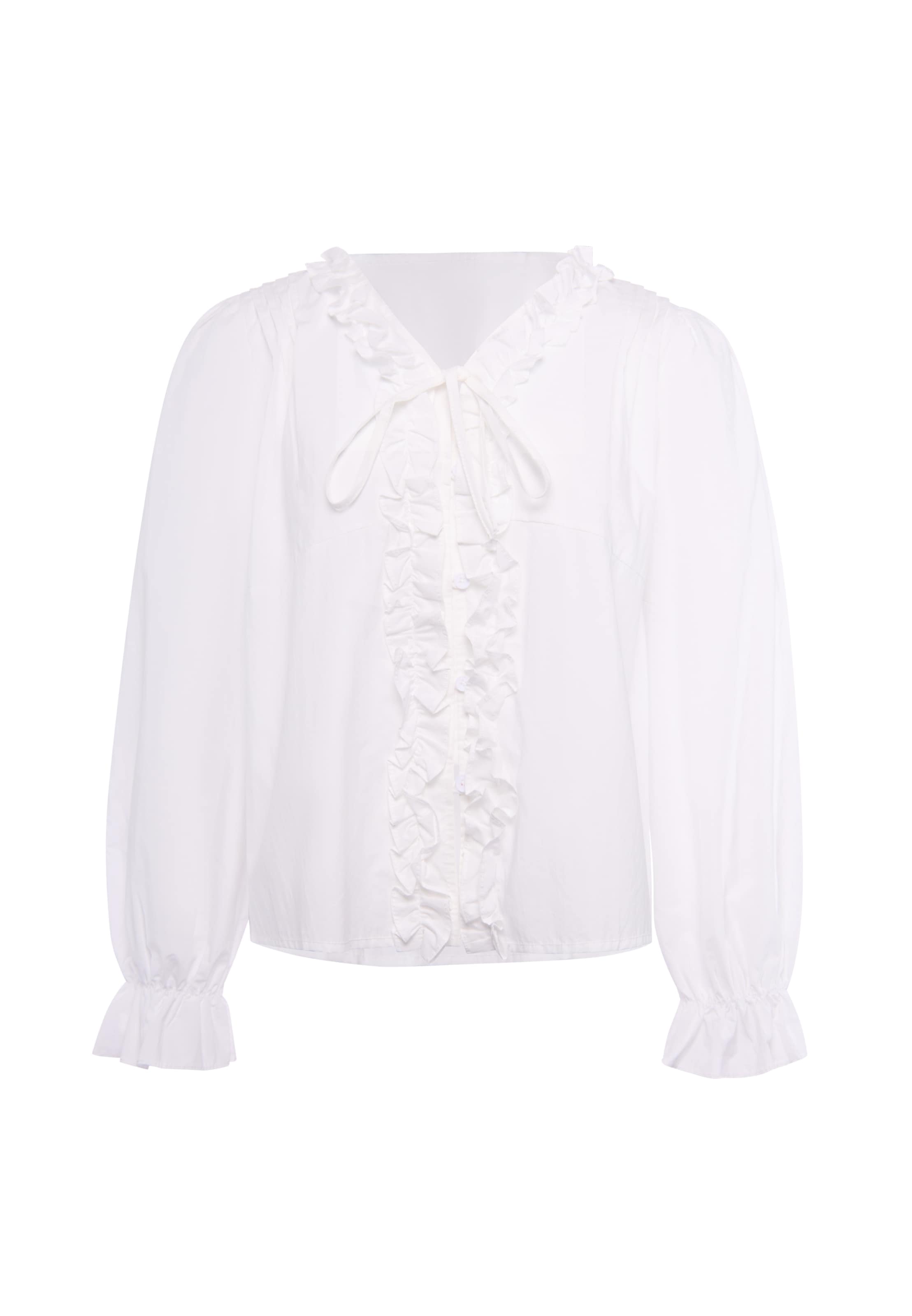 IZIA Blusa en M en blanco, Vista del producto