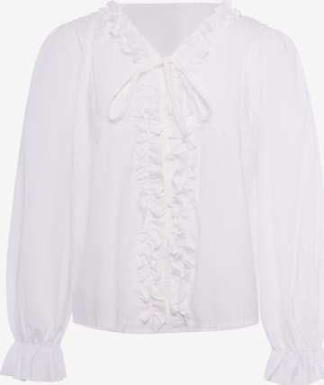 IZIA - Blusa em branco: frente