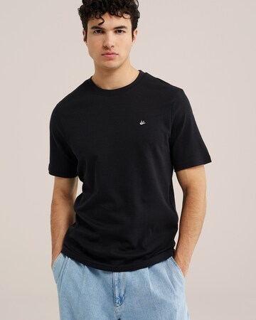 T-Shirt WE Fashion en noir : devant