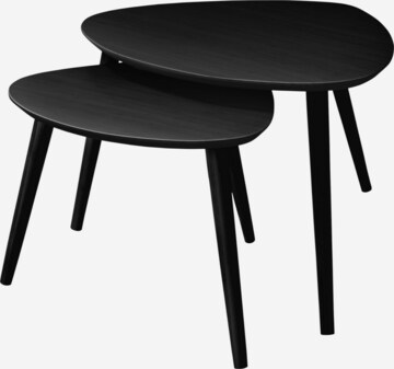 Table d’appoint 'Noble' cinas en noir : devant