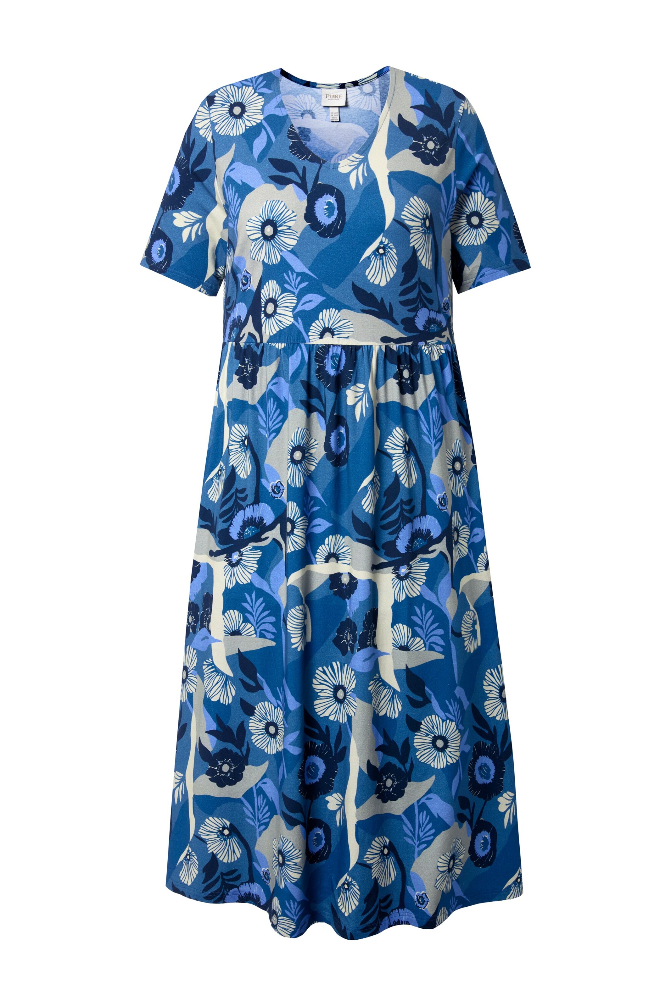 Ulla Popken Kleid in Blau: Vorderseite