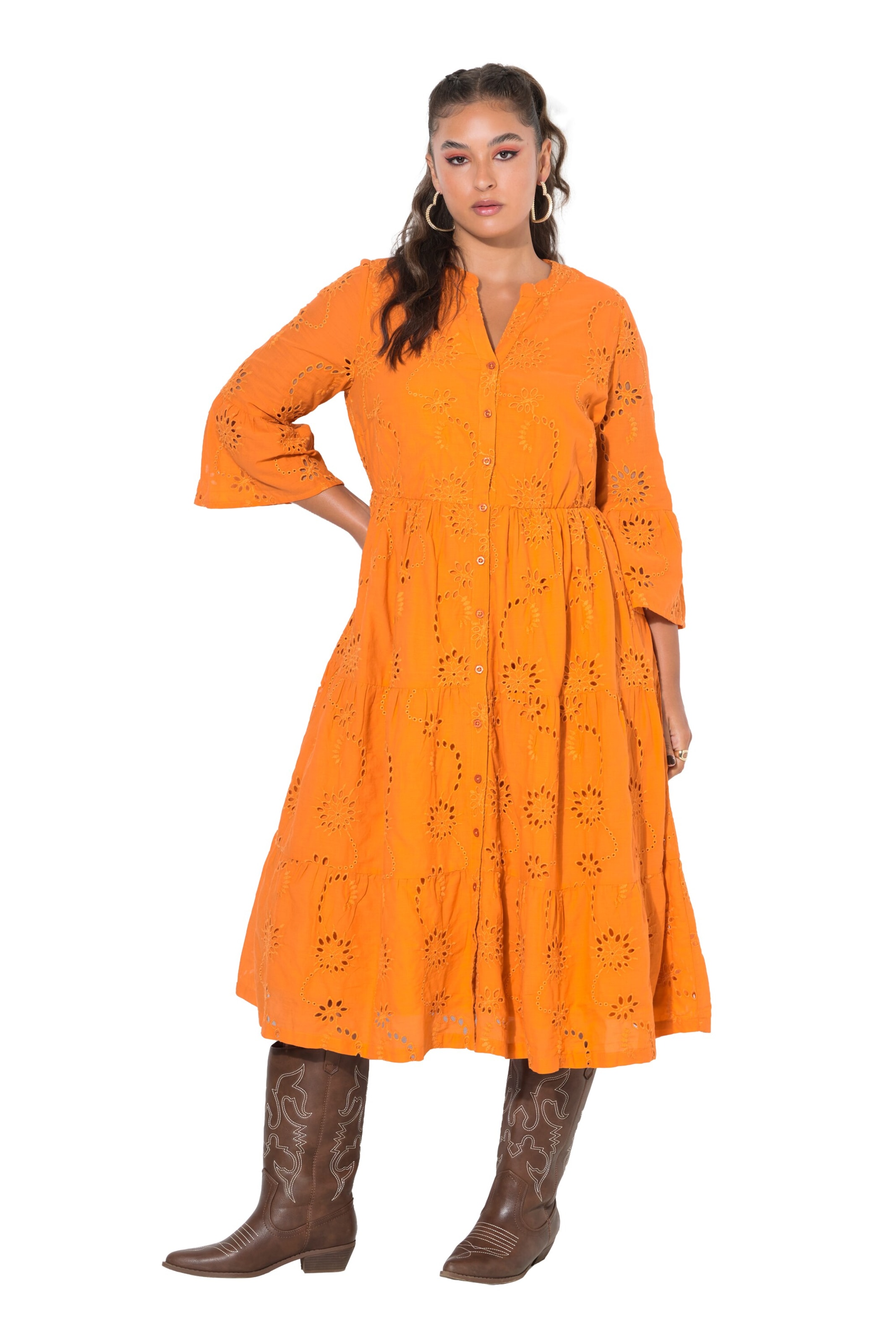 Studio Untold Dress in Orange: front