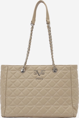 19V69 ITALIAShopper torba 'Silvia Silver' - bež boja: prednji dio