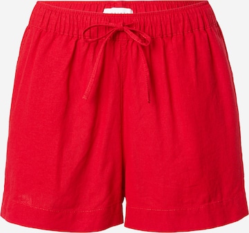 Largi Pantaloni de la TOPSHOP pe roșu: față