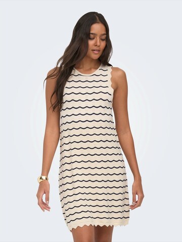 ONLY Πλεκτό φόρεμα 'ONLARMILLA' σε μπεζ: μπροστά