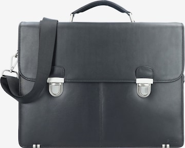 Esquire Document Bag in Black: front